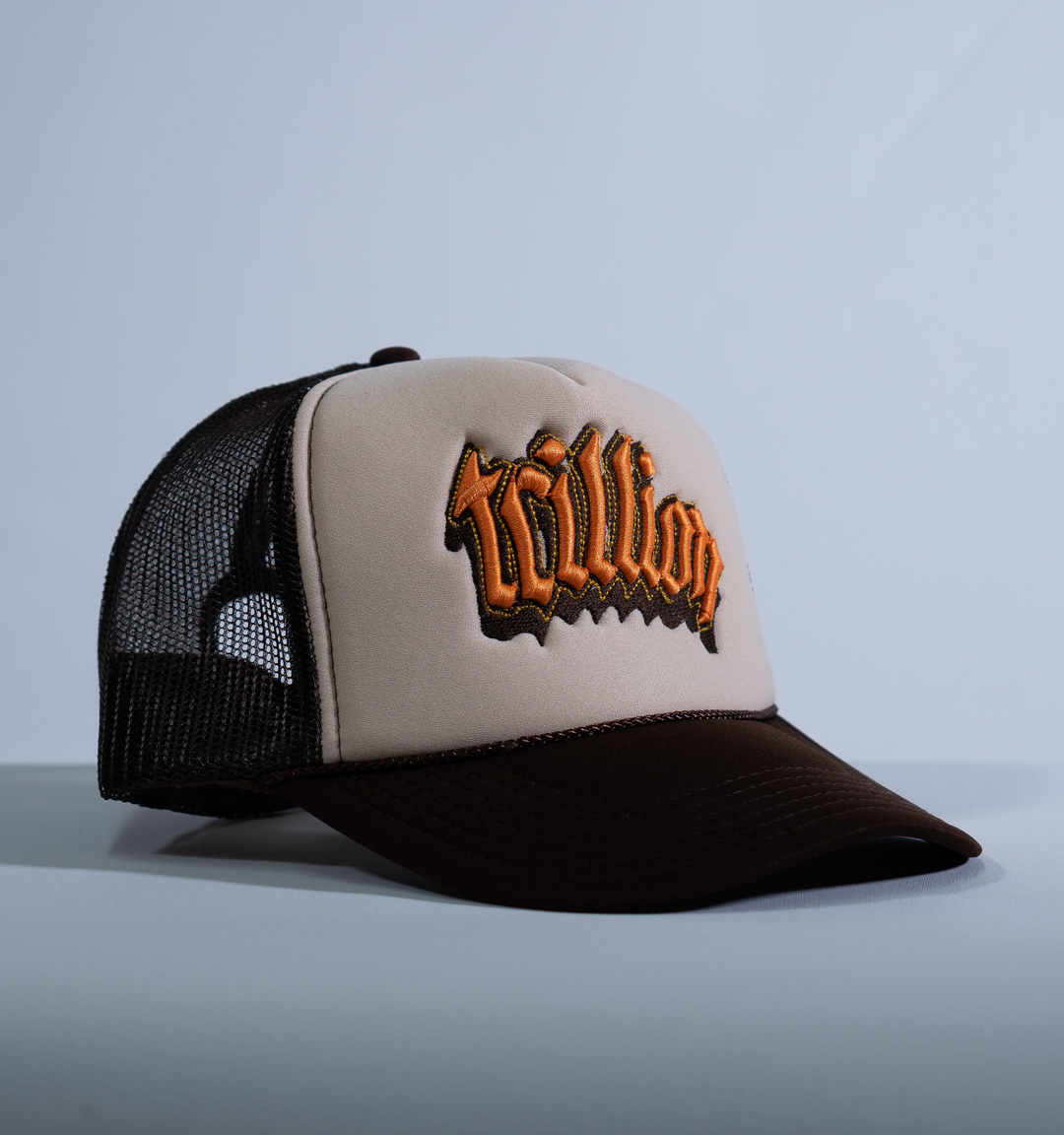 BROWN ICON PUFF HAT