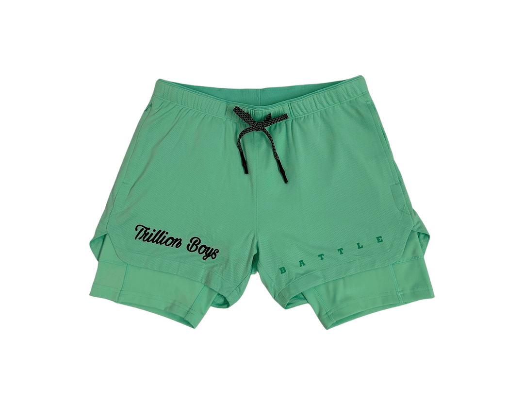 Trillion x Battle Green Shorts