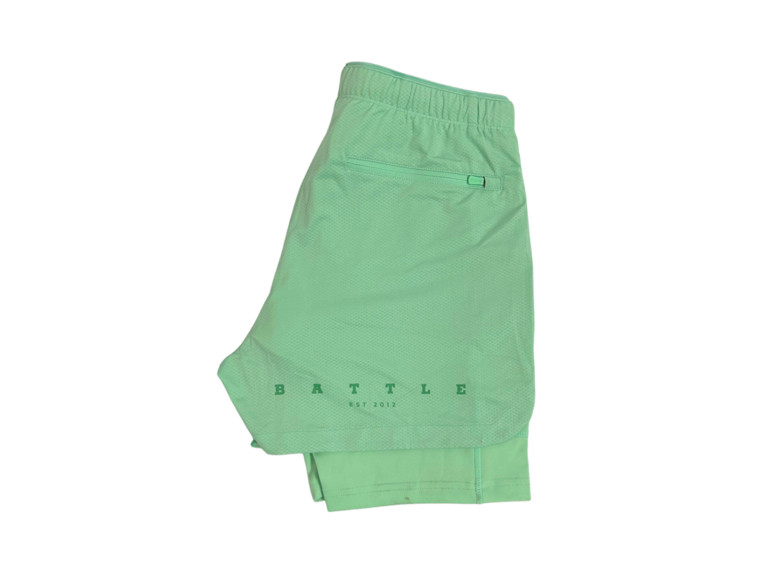 Trillion x Battle Green Shorts