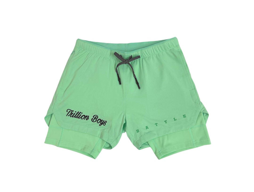 Trillion x Battle Green Shorts